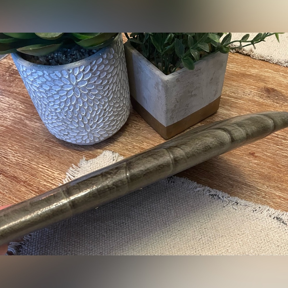 Kate Spade Rialto Place Neda Clutch / Olive Green Croc-Embossed / Vintage - Picture 10 of 11